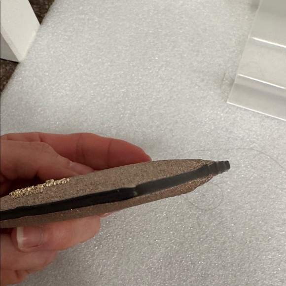 Kate Spade gold Sparkling glitter Card Holder - Picture 4 of 5